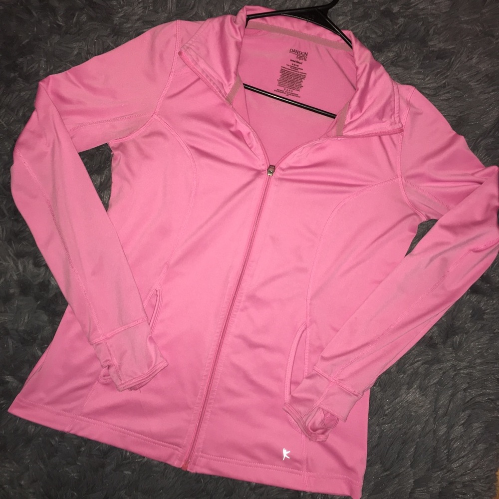 Pink zip up activewear jacket